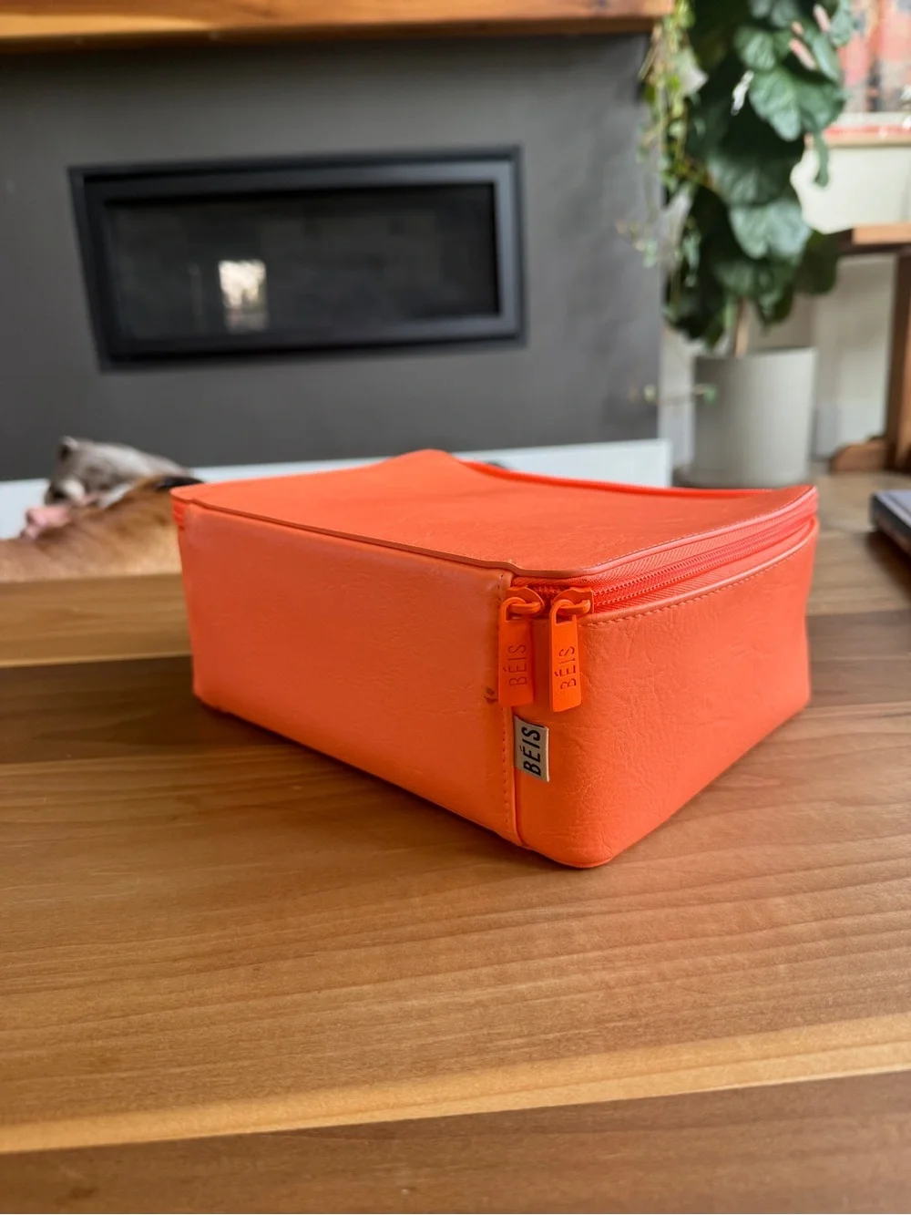 BEIS Creamsicle Cosmetic Case Bright Orange (Retired Shade)